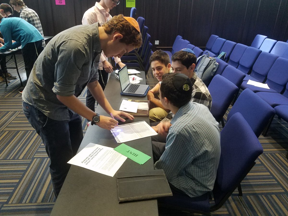 joshgraj's tweet photo. Forgot to post last week, but thanks to @JDSCollab (and collaborator @RabbiWolk) ran an Escape the Room Purim Edition for different classes. It was amazing on all levels and got incredible feedback from students. One of my favorite educational activities I've ever done. https://t.co/GO46tGjvj2