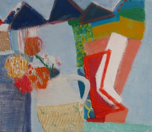 BradyGallery's tweet photo. Kayla Mohammadi is a first generation American artist of Finnish and Iranian descent who thrives in color paintings and political commentary whose art has been featured here at #GWU #DrawnFrom #ArtsatGW #5womenartists @womeninthearts Image: Betty Parsons, 2011-12, oil/wood https://t.co/sSzg4nUTIb