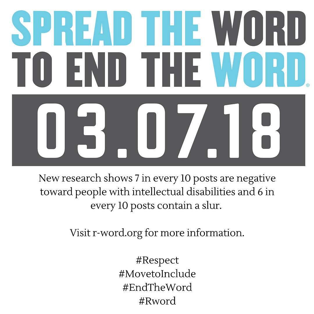 SpecOlympicsNY's tweet photo. #respect #movetoinclude
#endtheword #Rword https://t.co/JSZrv8kmic