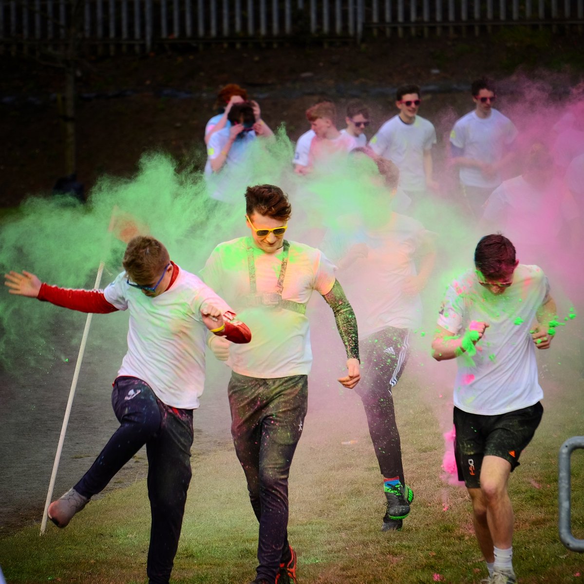 lcgeography's tweet photo. Wonderful Colour Run today with the A Level PE students. And great as ever to welcome students from @StRonans1 to join us!

@lcrugby @lccolourrun18 @LurganCollege #sep #sesp https://t.co/vSsWqtgabQ