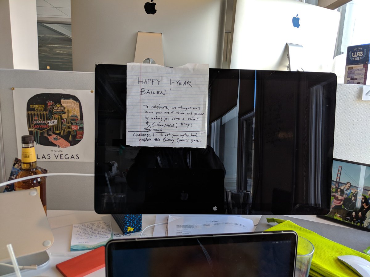 BailenOut's tweet photo. What can I say?! I love my team at @Lever! #1YearAnniversary https://t.co/k8IZ0Il4ig