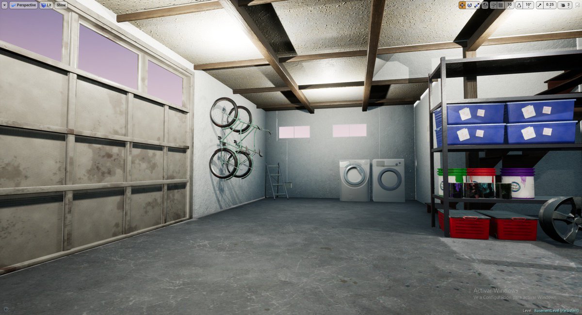 MiniWheelsGame's tweet image. Bikes are already in their place. There wasn&apos;t enough room on the ground, so we decided to hang them on the wall. What do you think about it?🚲🚲
#gamedev #indiegame #UE4 #bike #bicycle #garage