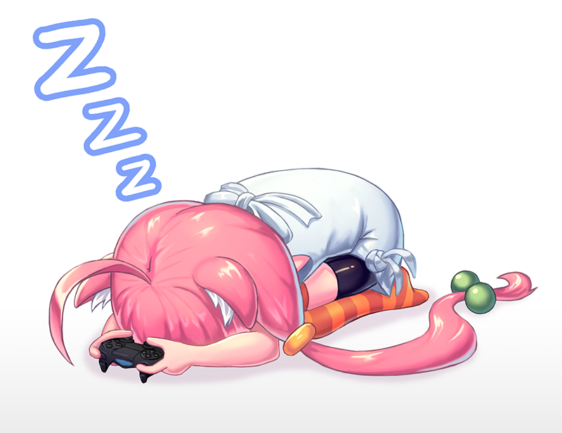 猫宮ひなた 「寝落ち
#猫宮ひなた 」|スライムのイラスト