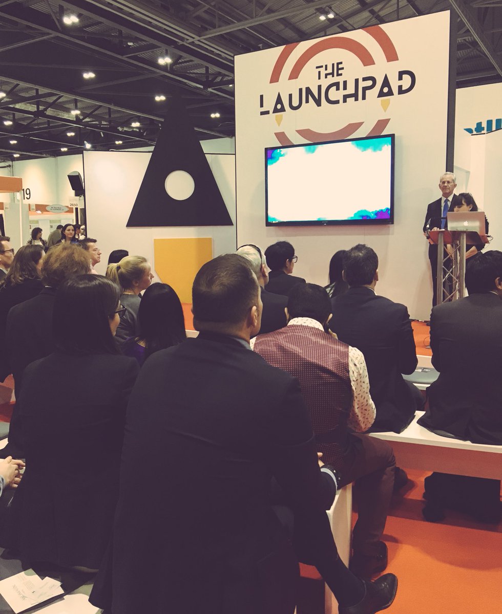 HRC_Event's tweet image. LIVE on the Launchpad the @FoodBevAwards  Food Innovation Awards - well done to all the winners! #Hotelympia18