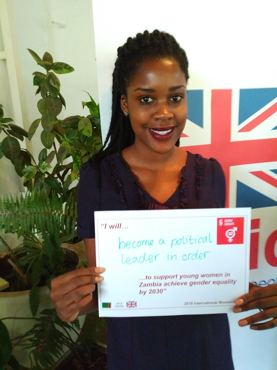 UKinZambia's tweet photo. Natasha's pledge (from @YWCACouncil) for #IWD2018 https://t.co/8wYwskA2Lu