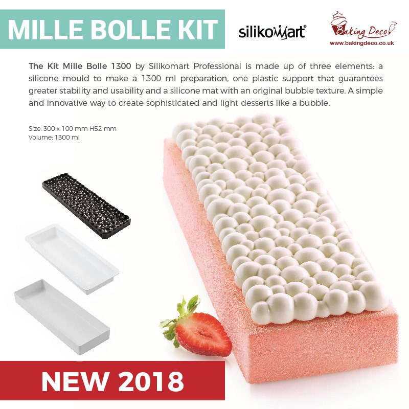 BakingDeco's tweet image. Mille Bolle is similar to Sahara mould, just with Bubble top, this mould is perfect for light desserts! The kit is combined with two moulds and support, which makes it easy to use and to create beautiful desserts! bakingdeco.co.uk/mille-bolle-13… #cakedecorating #bakeoff #pastry