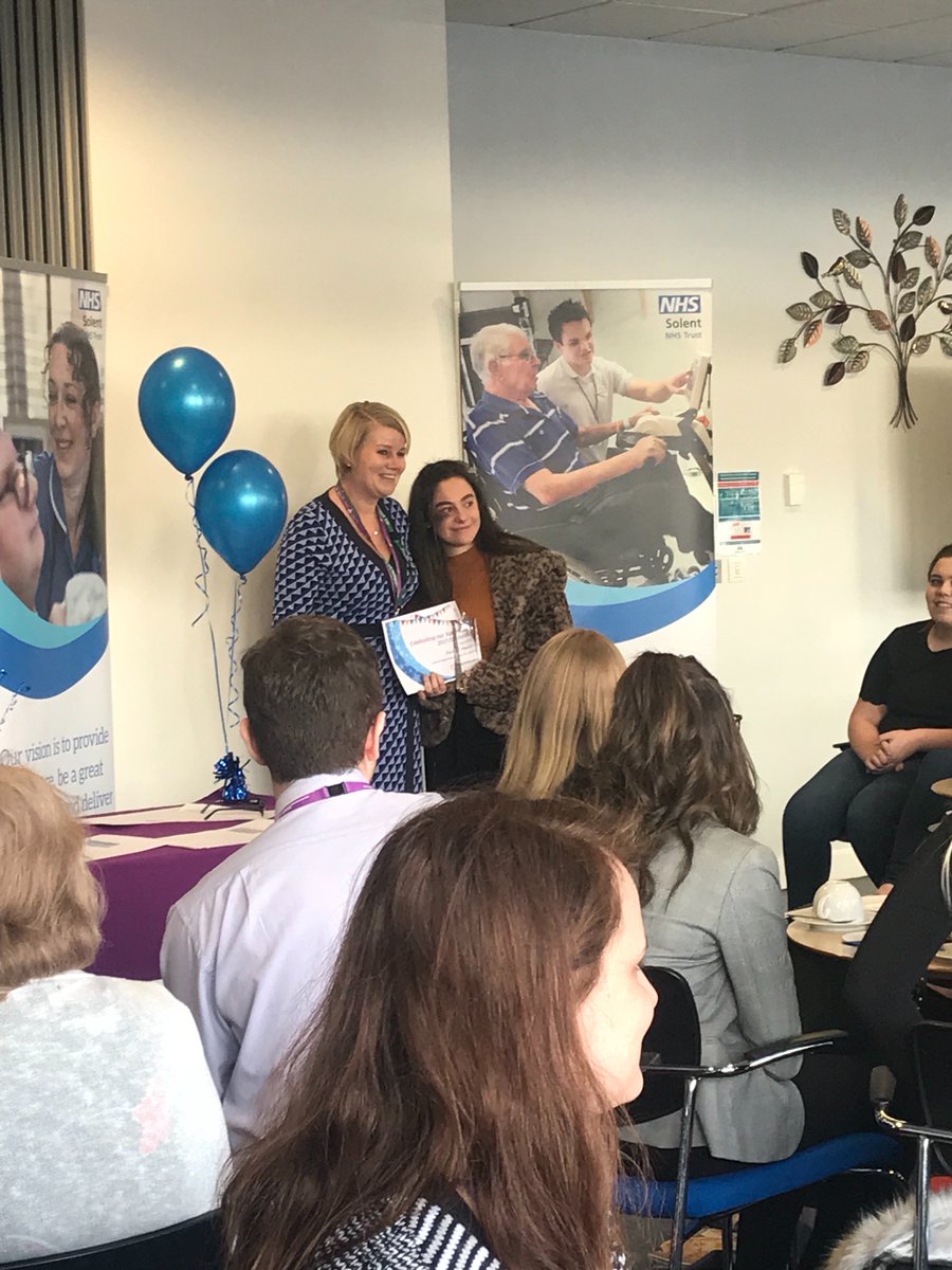 SolentWorkforce's tweet photo. Congratulations to our Apprentice of the Year, Rachel Murdock! Rachel works as a Clinical Healthcare Assistant undertaking her  L3 qualification. Rachel shows extreme commitment, &amp; makes her patients feel listened &amp; their feelings vauled. Congratulations Rachel! @SolentNHSTrust https://t.co/DkAhQOWm47