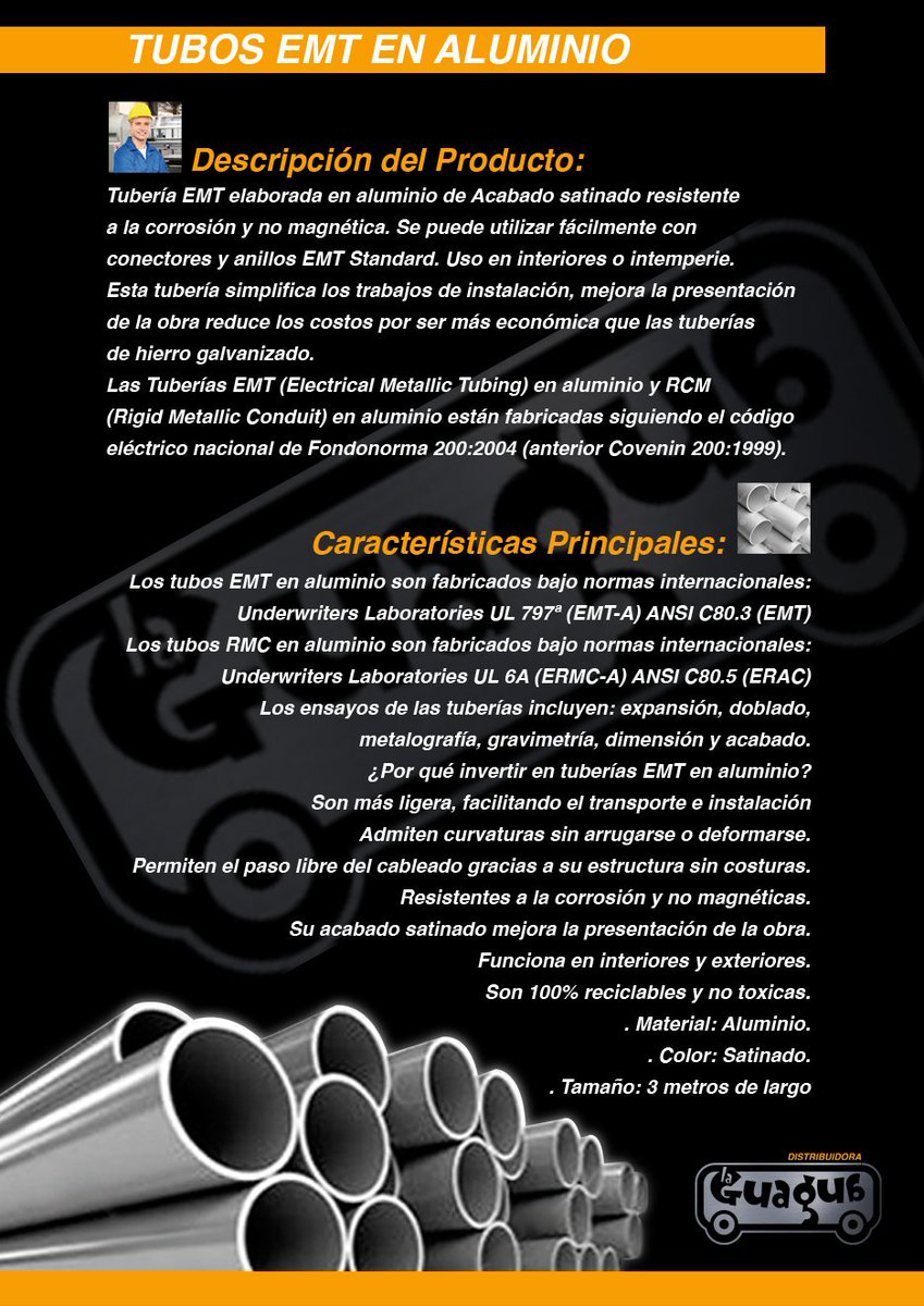 Tuberías de Aluminio?