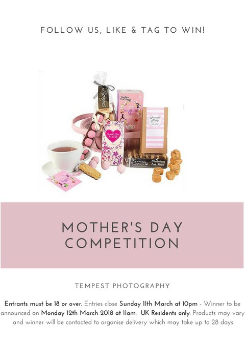 HTempestPhoto's tweet photo. #Win a luxury Mother's Day hamper! 

Make sure you head over to our Instagram (HTempestPhoto) to enter our #MothersDay competition.

All you have to do is:
- Follow us
- Like the photo
- Tag a friend!

https://t.co/AHC0hE59na 

#LookingGoodWithTempest https://t.co/V2sinhqq2k
