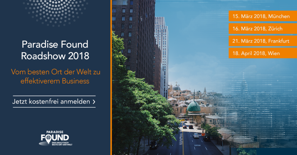 SAS_DACH's tweet photo. Jetzt in noch 4 Städten zur kostenlosen #ParadiseFound Roadshow anmelden! https://t.co/t40d9lzfli #road2ai https://t.co/g2sS5nmgnI