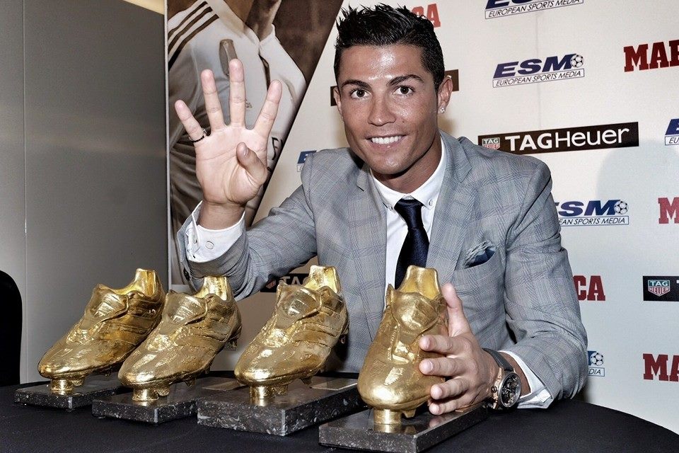 ronaldo all golden boots