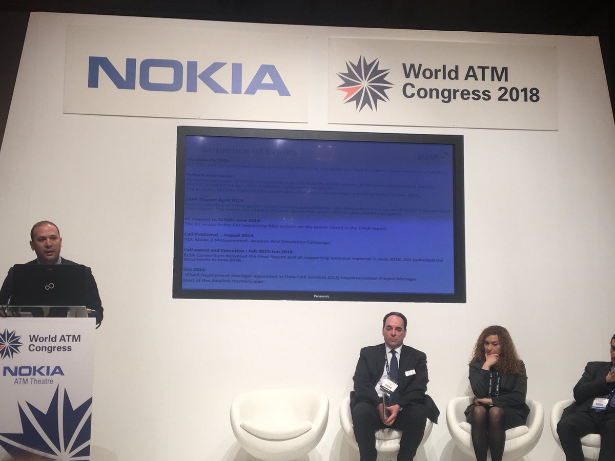 SESAR_JU's tweet photo. Chida @SESAR_JU outlines the #ELSAstudy and explains its fundamental role in ensuring the implementation of #DataLinkServices #PoweredBySESAR https://t.co/YdyctLRUew