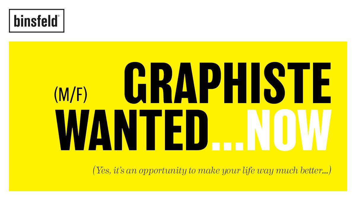 binsfeld_agency's tweet photo. #JOBS #GRAPHISTE Pour renforcer notre département créatif, nous recherchons un graphiste pour entrée immédiate ! Plus d'infos : https://t.co/5UePwPSkXg https://t.co/k4YsPDKjap