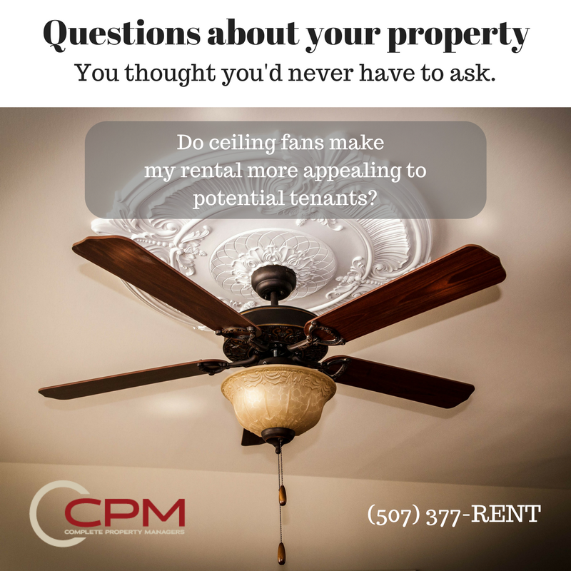 CPMmanagers's tweet image. Did you know picking out the right ceiling fan can add value to your investment? #teamCPM #wemanagesoyoudonthaveto