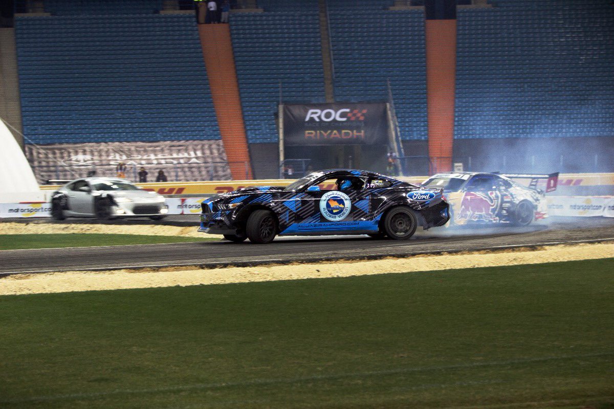 JFRacingTeam's tweet photo. #Tb to @raceofchampions #ROCDrift #RocRiyadh #Racing #Drift #AljazirahFord #Mustang #RTR #Spec5D
@q_abdulhadi https://t.co/aumRbRSlZh