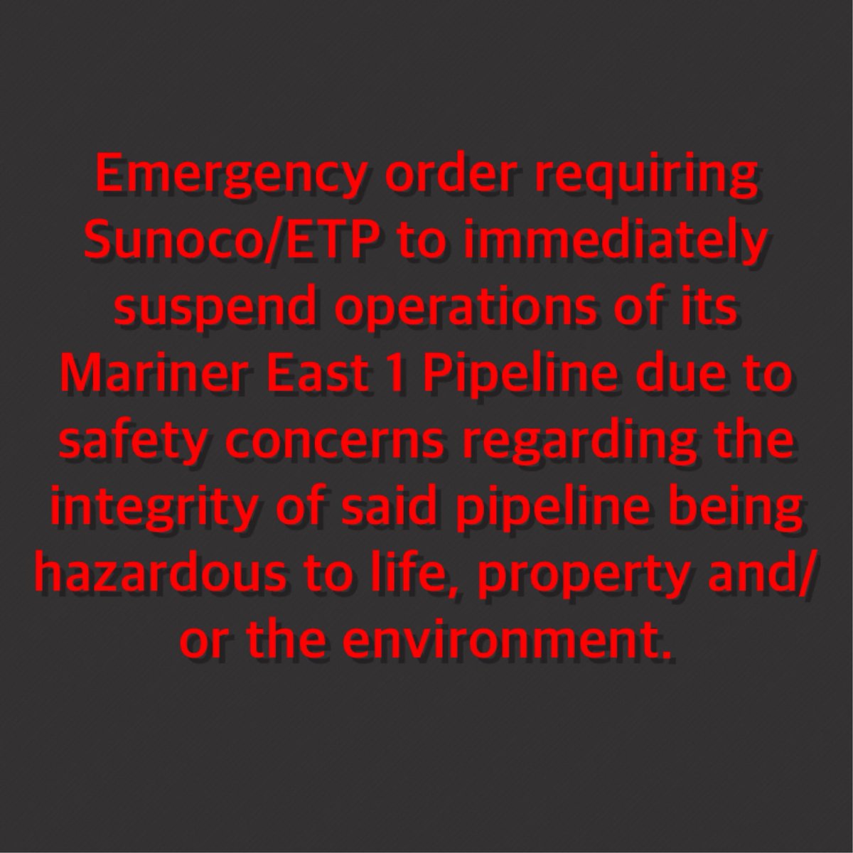 UwchlanSafetyCo's tweet photo. Yess!! #shutitdown #noME1 #noME2 #peopleoverpipelines #stopETP https://t.co/PYX0TvNkuw https://t.co/3JfMGAsVaP