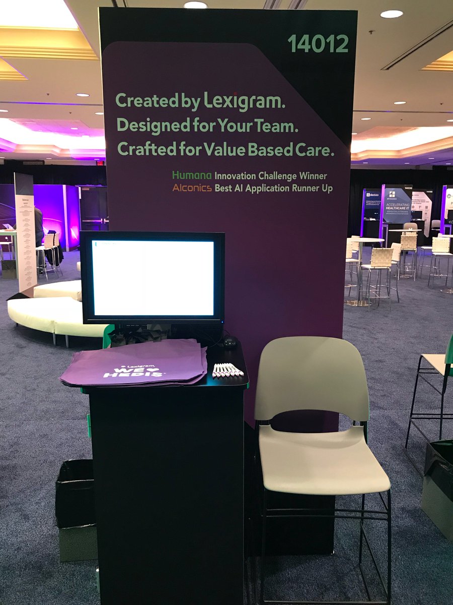 LexigramIO's tweet photo. Ready for Day 3 @HIMSS ! https://t.co/EMD7Xd6qul