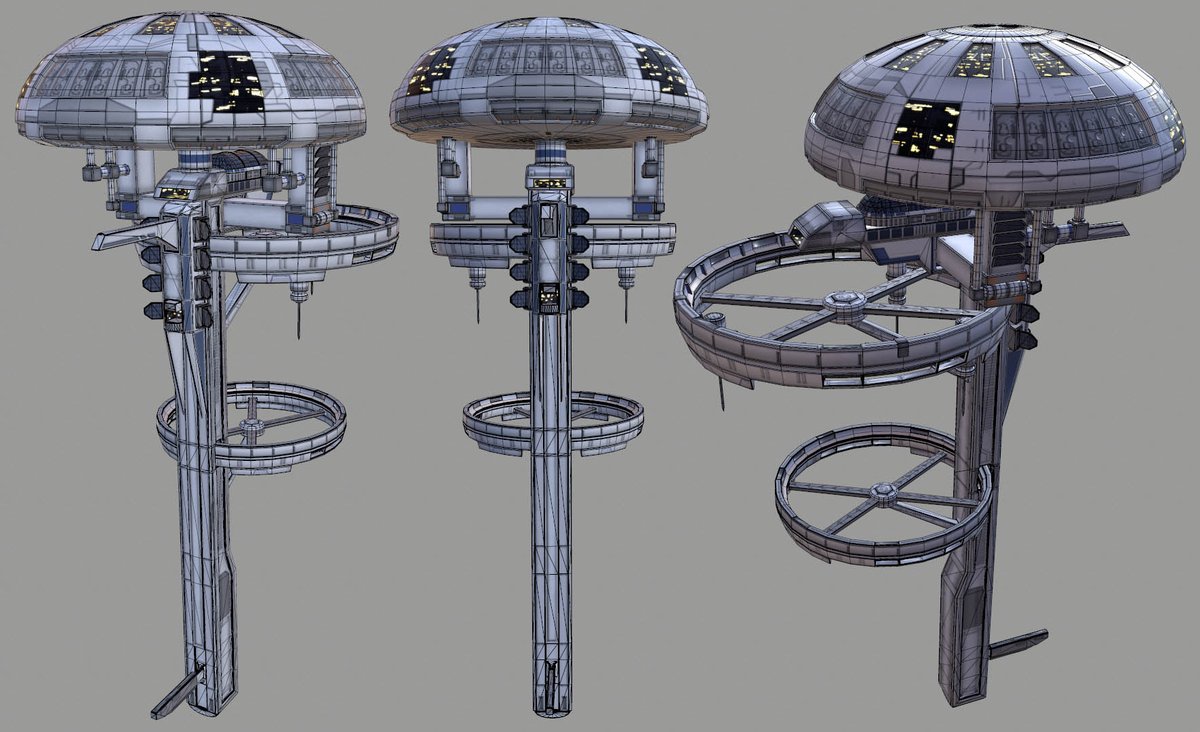 Sidd_Gameart's tweet photo. Finished the Space station. 29k Tris. 2k maps. Took me 1 week to complete.  #gameart #3dsmax #Marmoset #gameprop https://t.co/myWAdcG32C