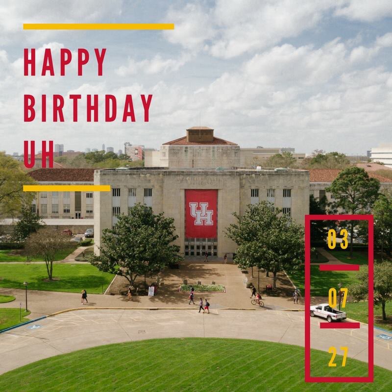 CoogNation247's tweet photo. 91 never looked so good!🎂 #HappyBDayUH #4verCoog #GoCoogs! https://t.co/1WL2mrdnhf