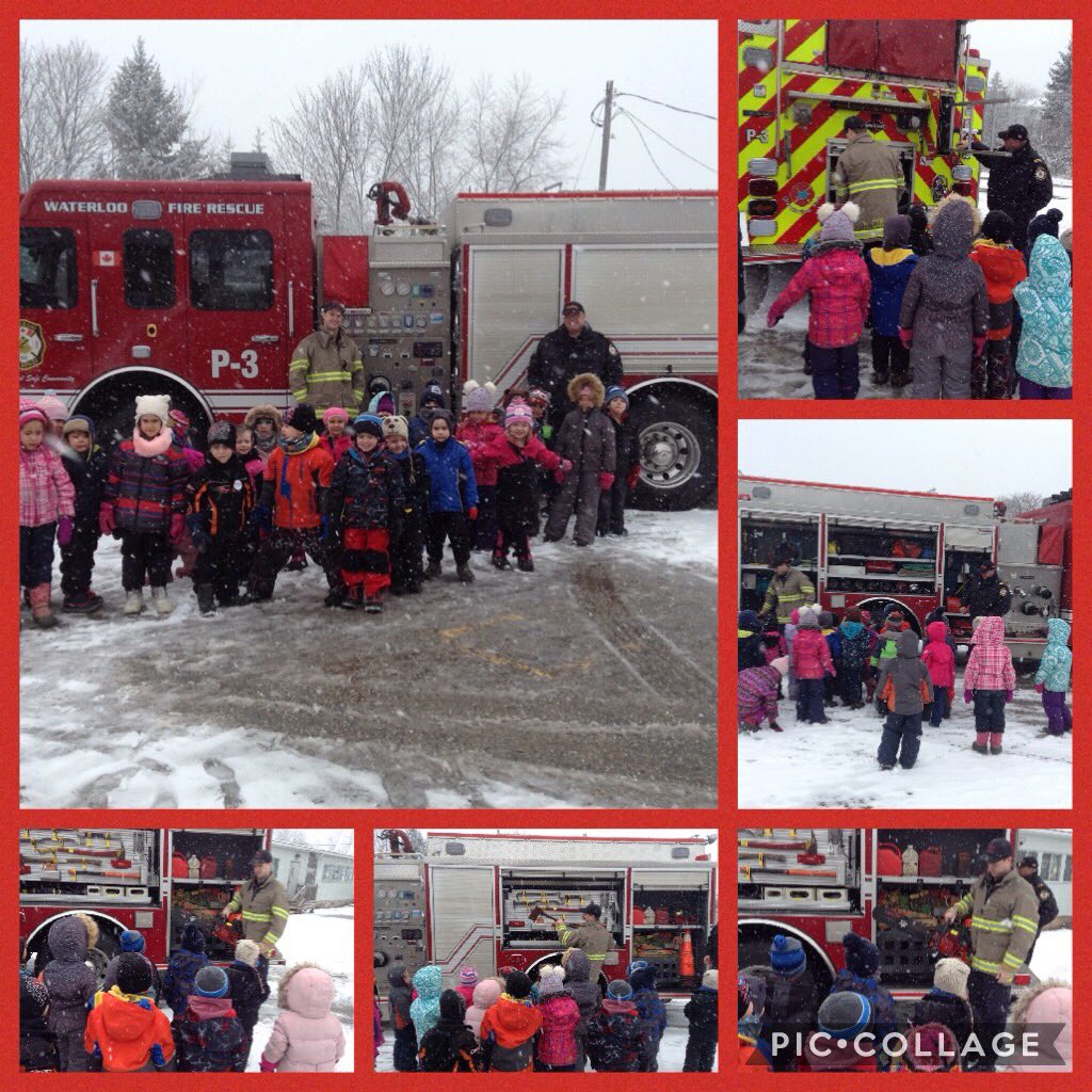 NAM_Room14's tweet photo. Check out the Pumper fire truck that came to NAM today for a Kindie presentation! We learned about why a fire truck is like "a big tool box". We got to see all the neat tools and gadgets on the truck! Awesome! https://t.co/T1PeTlLTXK