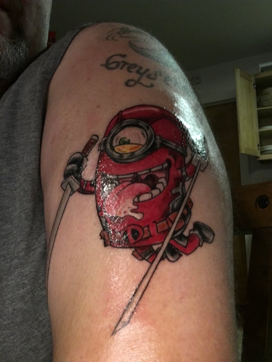 W_C_Giants's tweet photo. @VancityReynolds these are the sickest tattoos #deadpoolforever @bryna13579 https://t.co/YinhPOqQK6