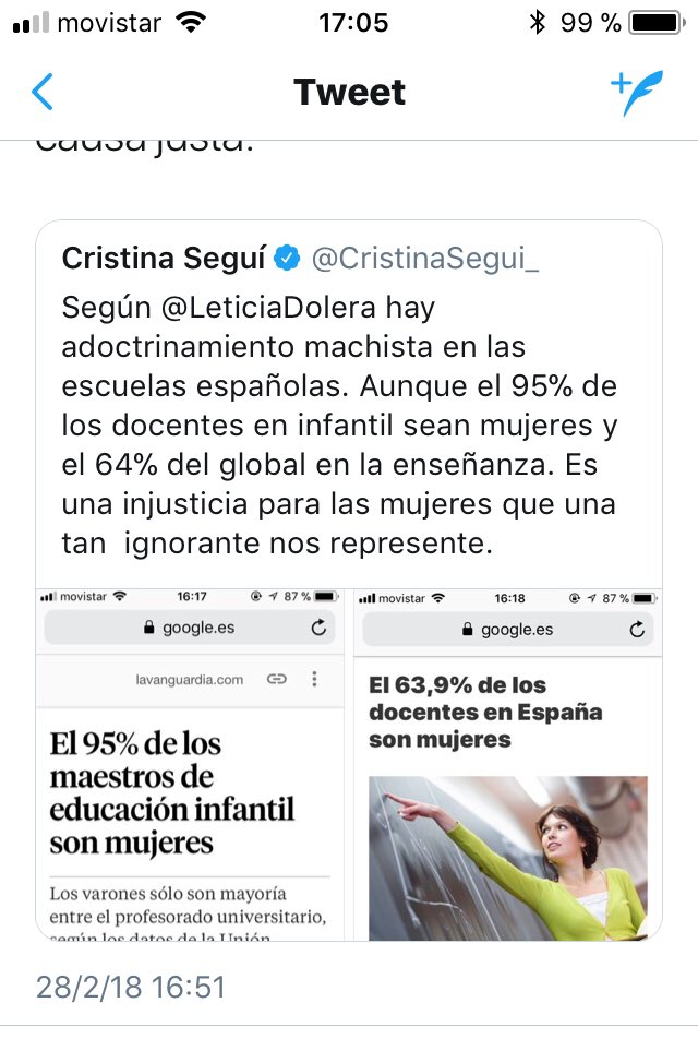 KathSwitzer261's tweet photo. @AsturMarvel @Mimi_ot2017 Hay un hilo en la cuenta de @LeticiaDolera que hablan de este punto. No sé si se puede hacer referencia al hilo pero yo no sé hacerlo. Te mando pantallazo del día por si lo quieres leer. https://t.co/TQe6PyUTtP