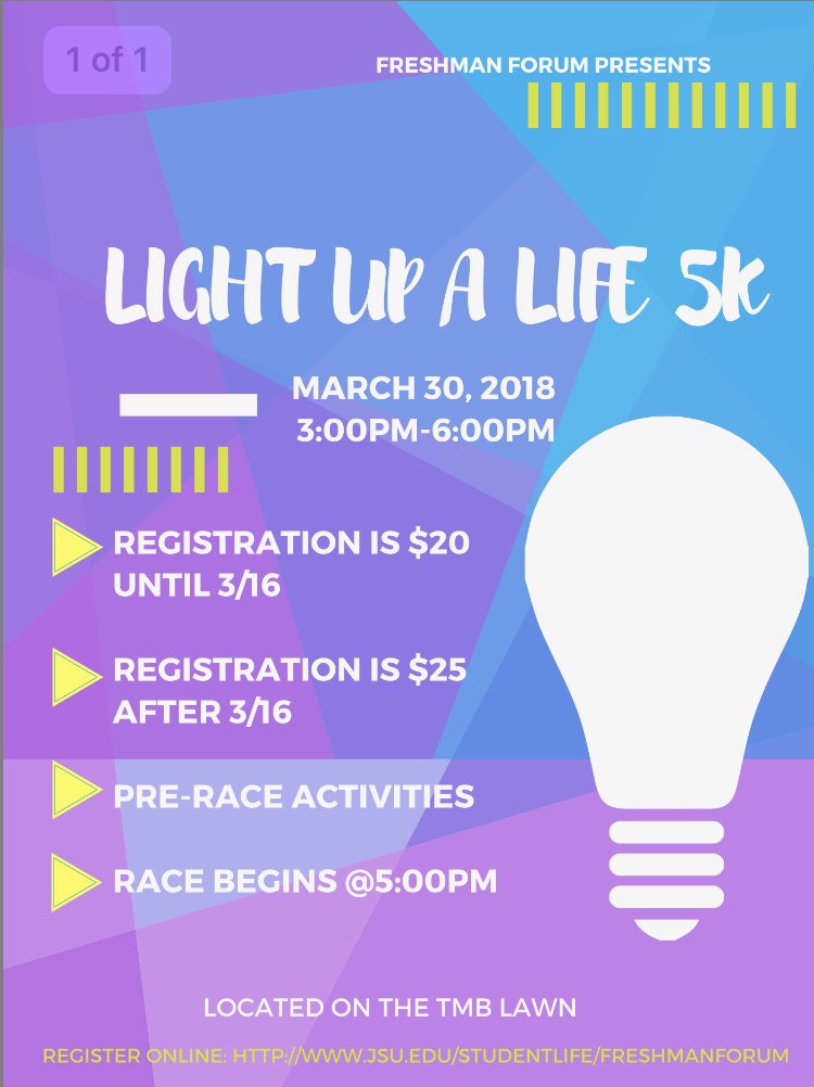 Sign up for our Light Up a Life 5k! The organization with the most participation can win $100 for their organization!