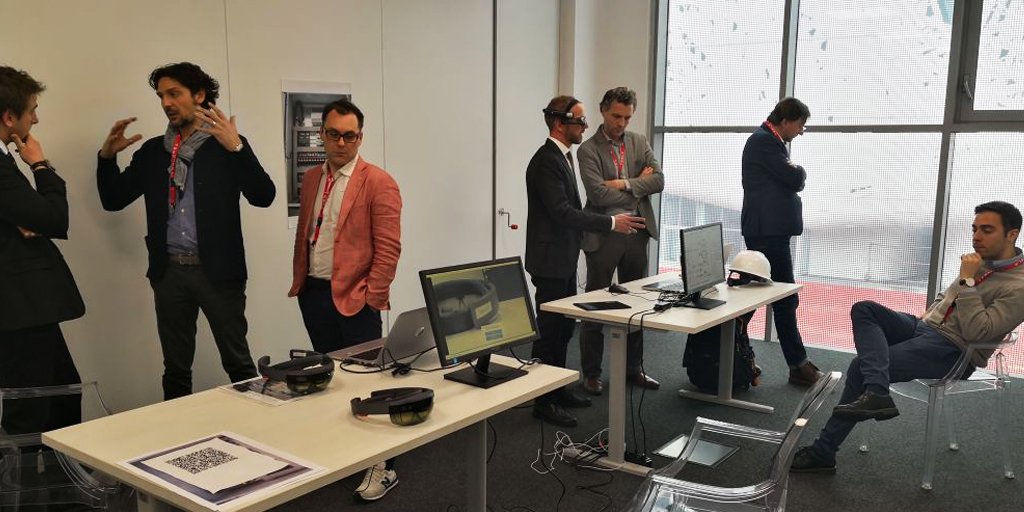 OverIT_FSM's tweet photo. “The mobility of the future” part 2: Augmented Reality experience &amp; test drives at Expo Milan! https://t.co/ZqpbbzZKd6