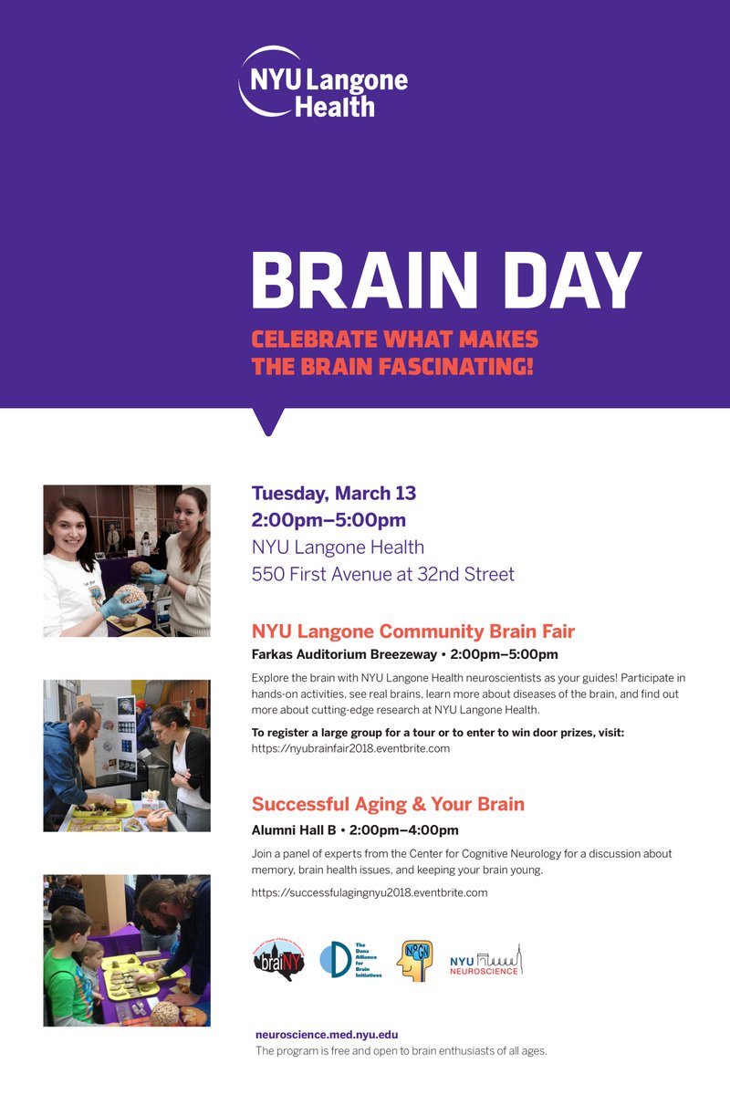 dana_fdn's tweet photo. TWO Successful Aging & Your Brain programs will be held in NYC next week -- Tuesday afternoon and Tuesday evening. Double the #brainweek🧠 fun! https://t.co/19YCzfLi82 https://t.co/wGvKjALT0s