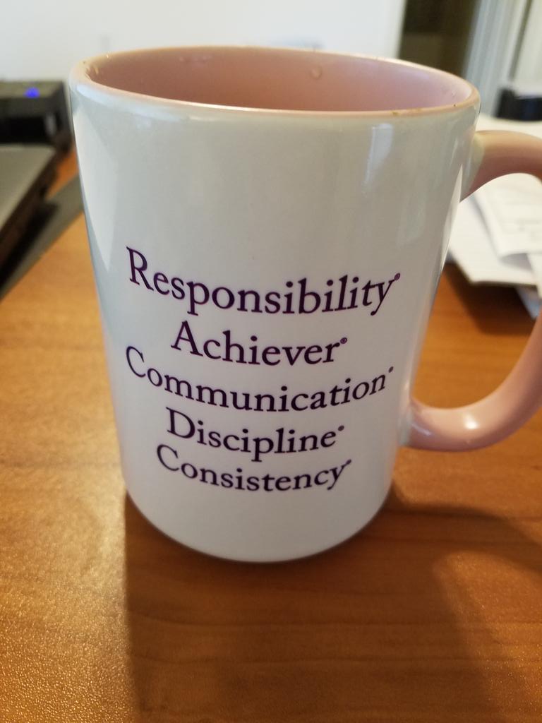 Enjoying my peppermint tea and reminding myself of my strengths <a href="/StrengthsMugs/">StrengthsMugs</a>