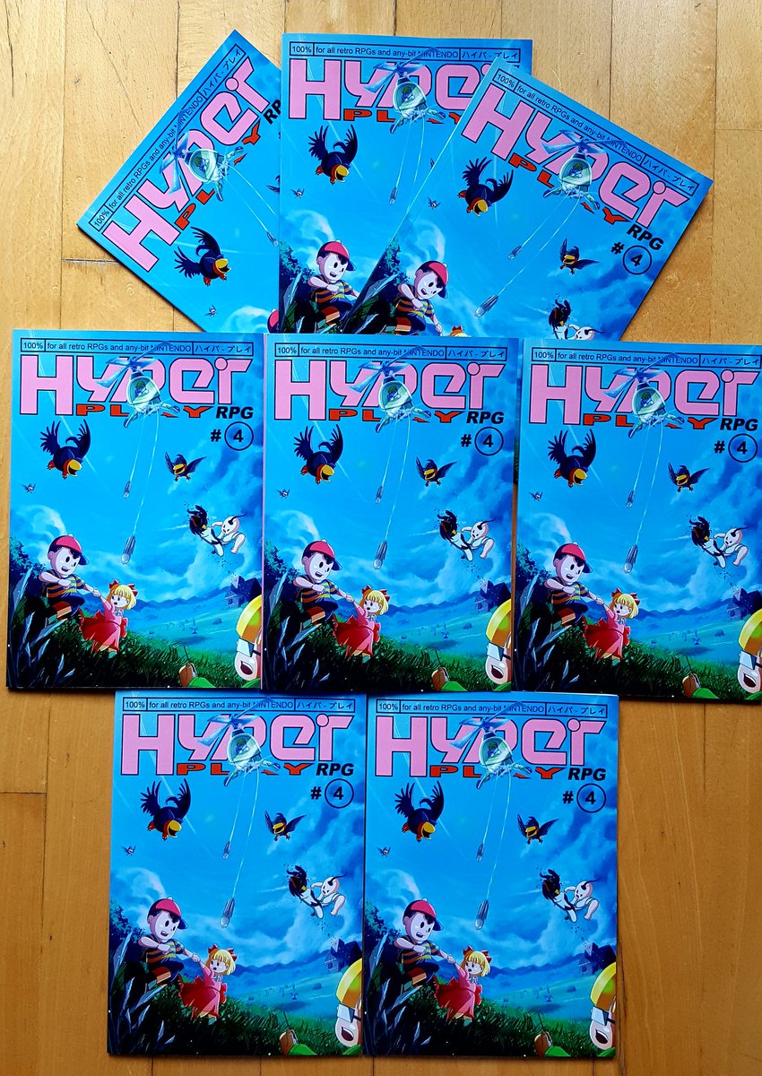 HyperPlayRPG's tweet image. OK... come and get it! Issue 4, our MOTHER series special, is on sale at hyperplayrpg.com. 
Excited by #EarthBound? 
Love Lucas &amp;amp; co. in MOTHER 3? This magazine has (quite literally) been made for you!

Please RT so we can get this MOTHER out there. By fans for fans!