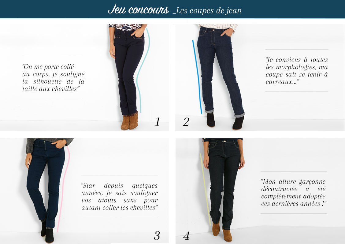 JEU CONCOURS #RIUdenim
Vous reconnaissez les coupes de jeans ci-dessous ? Si oui, rendez-vous sur notre page Facebook ou notre compte Instagram pour tenter de remporter jusqu’à 200€ de cartes cadeaux  ! Le jeu se termine le 13/03/18, n'attendez-plus et tentez votre chance !