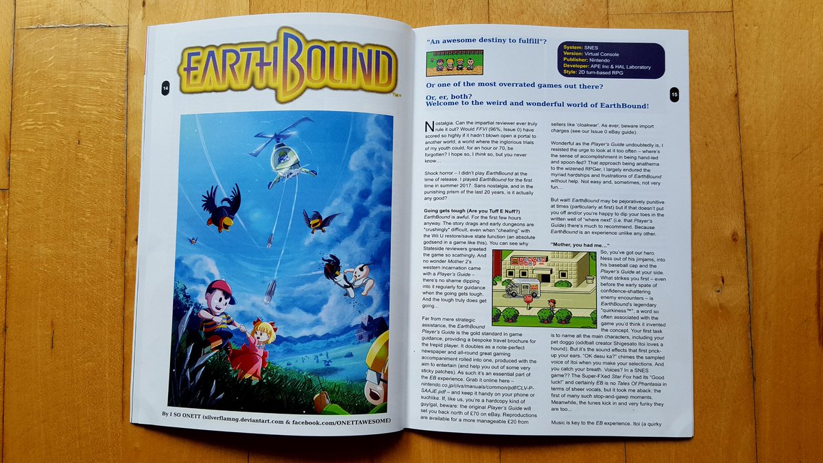 HyperPlayRPG's tweet image. OK... come and get it! Issue 4, our MOTHER series special, is on sale at hyperplayrpg.com. 
Excited by #EarthBound? 
Love Lucas &amp;amp; co. in MOTHER 3? This magazine has (quite literally) been made for you!

Please RT so we can get this MOTHER out there. By fans for fans!