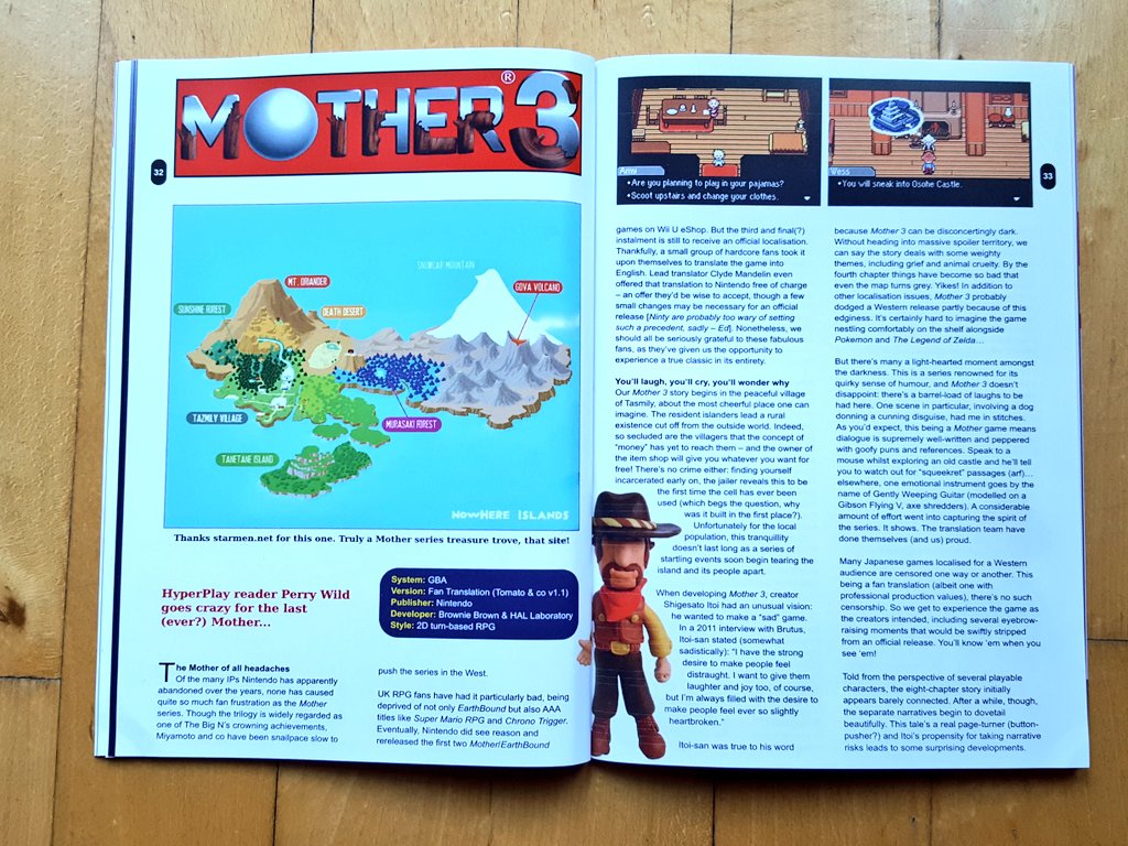HyperPlayRPG's tweet image. OK... come and get it! Issue 4, our MOTHER series special, is on sale at hyperplayrpg.com. 
Excited by #EarthBound? 
Love Lucas &amp;amp; co. in MOTHER 3? This magazine has (quite literally) been made for you!

Please RT so we can get this MOTHER out there. By fans for fans!