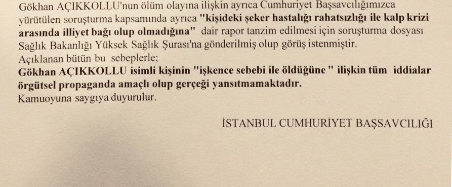 🔴 İstanbul Cumhuriyet Başsavcılığından son dakika açıklaması ‼️