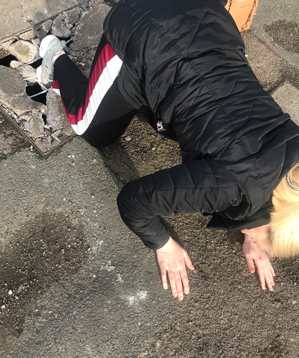 AnnaSmithies's tweet image. @ManCityCouncil you were quick enough in charging me for a bus lane fine last week even though Manchester oxford road is so badly labelled. I refuse to drive to work anymore because of this, so this week I decided to walk and this happens. My friend had to pull me out the drain!