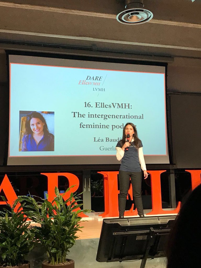 Guerlain's tweet photo. After a day of 60 pitchs, 12 ideas were selected to move on to day two at #DARELVMH and 2 of them are from #Guerlain participants🎈 Well done to our fantastic team currently in Italy brainstorming to help change gender roles in top management👏🏻👏🏻 @LVMH https://t.co/EDWUUGZUp5