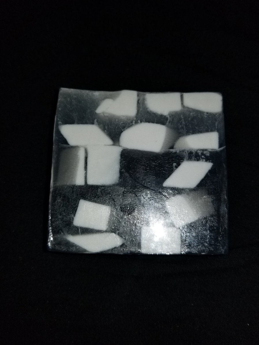 DragonflyHooks's tweet image. Black Panther soap with Vibranium shards. Vanilla Sandalwood scented. Link in bio. #geeksoap # #geekcraft #supercon