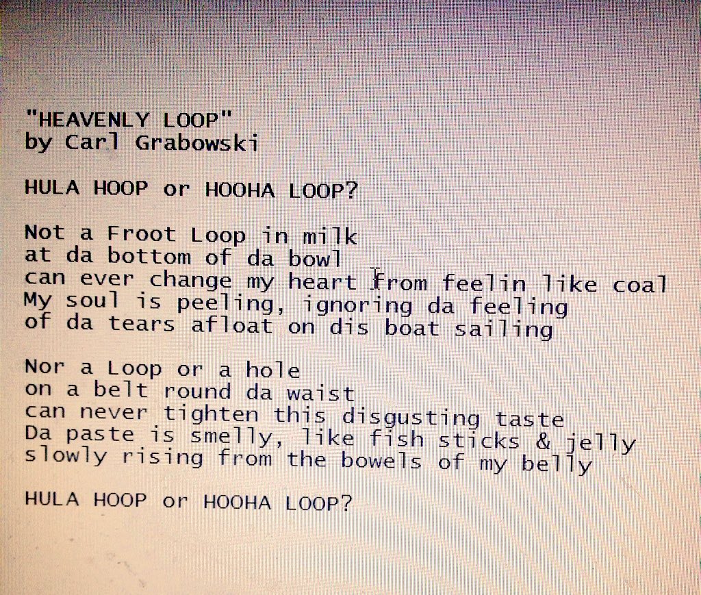 DaSuperfanss's tweet photo. "HEAVENLY LOOP"
a poem by Carl Grabowski

@979TheLoop @MancowMuller @TheLoopRockGirl @LyndseyOnAir @abekanan @TimVirgin https://t.co/9YG7CvAj4V