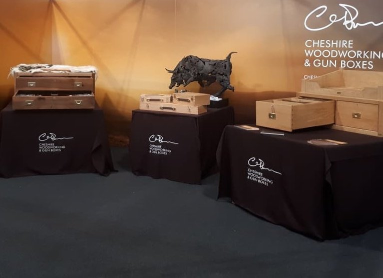Chesh_woodwork's tweet photo. Good luck to The Great British Shooting Show and all the exhibitors heading to the #IWA in #Nuremburg this weekend from Ciarán Ó Braonáin at #Cheshire Woodworking and Gunboxes
.
.
@BritishShooting #exhibition #shooting #madeinbritain #bespoke #Gunboxes #4x4 #luxury #shotgun https://t.co/H5jfSab1Sl