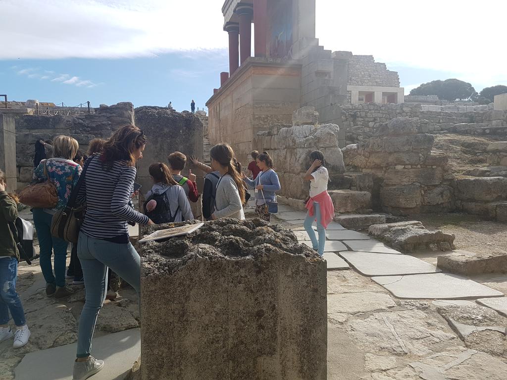 A great day learning all about Ancient Greece and Greek Methodology, visiting the Palace of #Knossos in Crete and the #Heraklion Archeological Museum #Erasmus