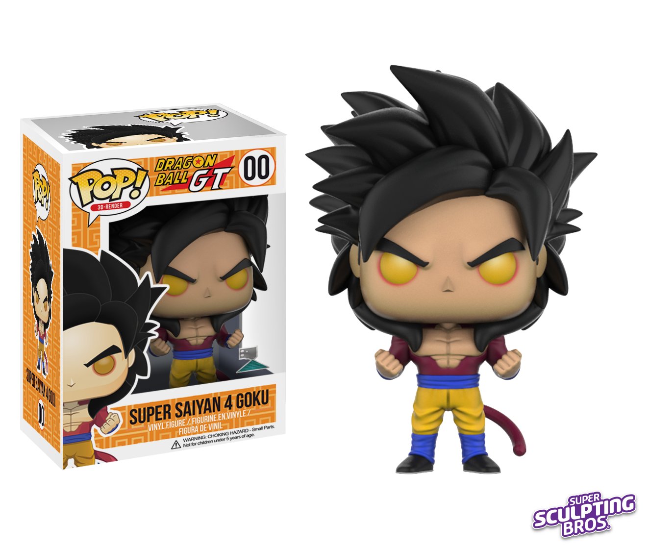 Goku - Super Saiyan 3 - Custom Funko Pop 3D model