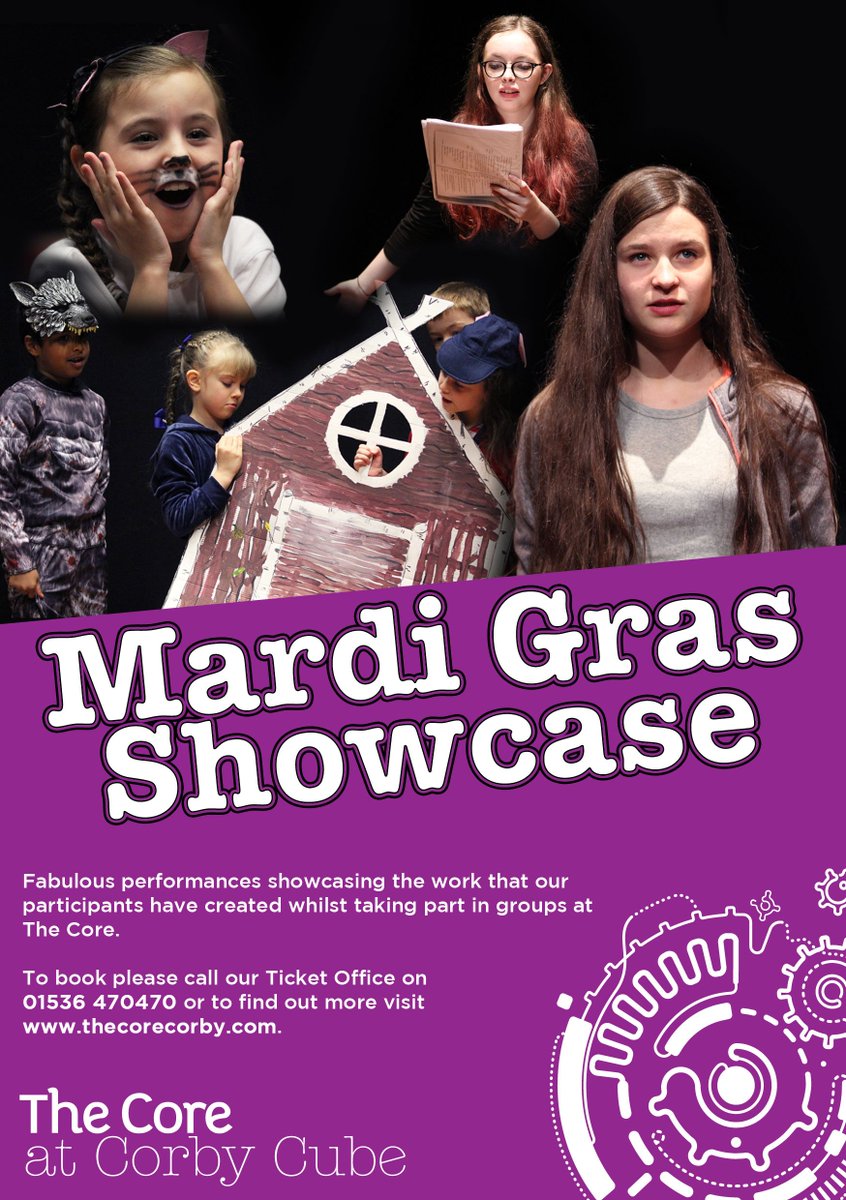 thecorecorby's tweet image. We're excited to be a part of the activities taking place across the town for #CorbyMardiGras.

Our @CoreGetInvolved groups will be performing two shows and there will be FREE workshops to get stuck into.

For more info visit: thecorecorby.com/whats-on/mardi…
