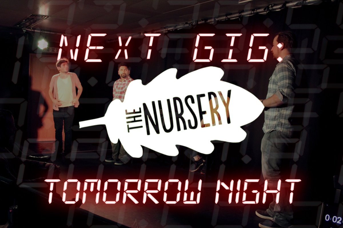 We are back at Thursday Night Lights TOMORROW NIGHT! We're part of an awesome #TNL line-up at <a href="/nurserytheatre/">The Nursery</a>, plus there a buckets of audience jams that you can be a part of if you get there early.

It's gonna be a blast. Come and join us!