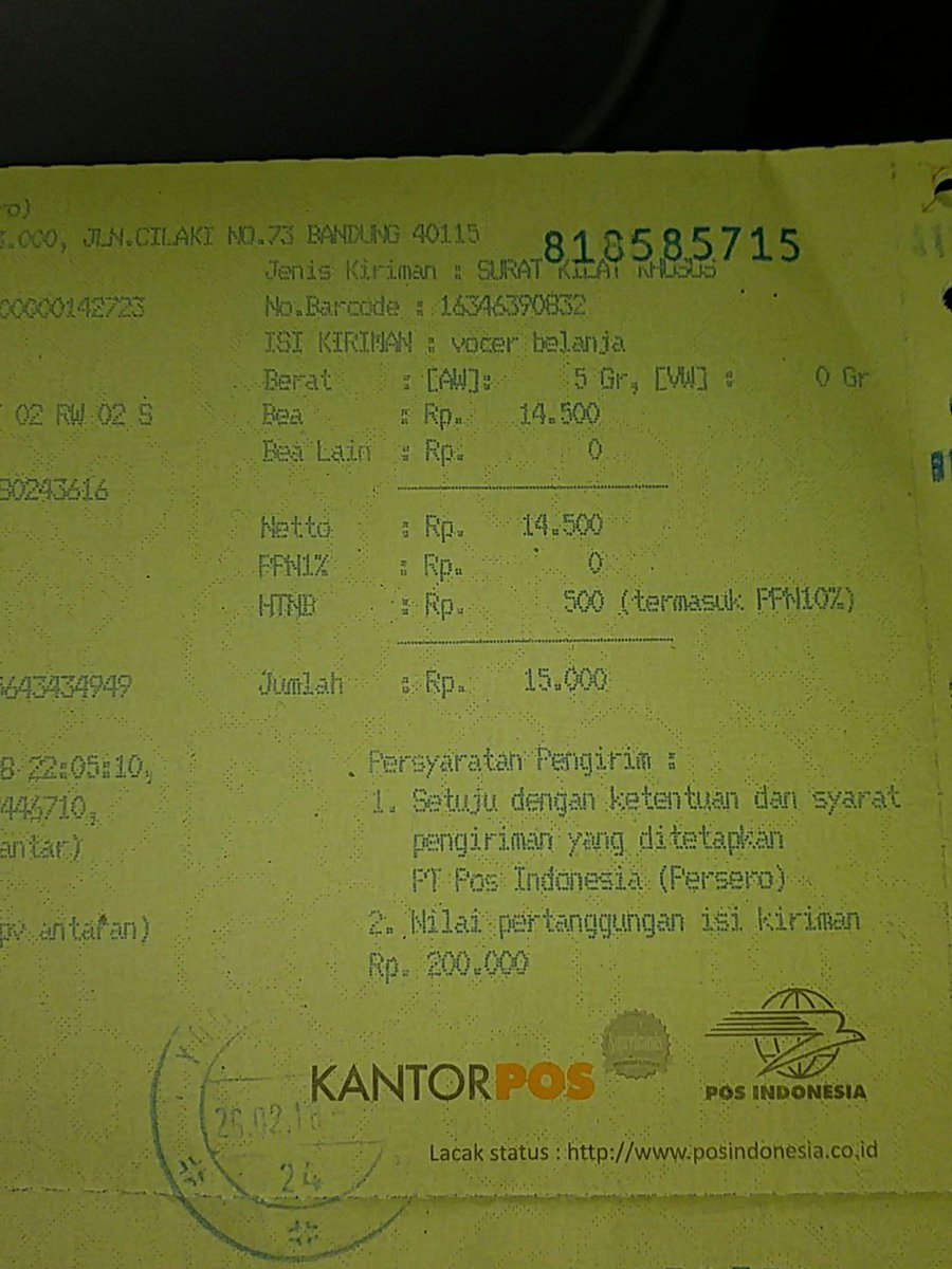 kaemanz's tweet photo. @BukaBantuan 16. Nomor Transaksi 180696618440 https://t.co/uJtikkbzgZ