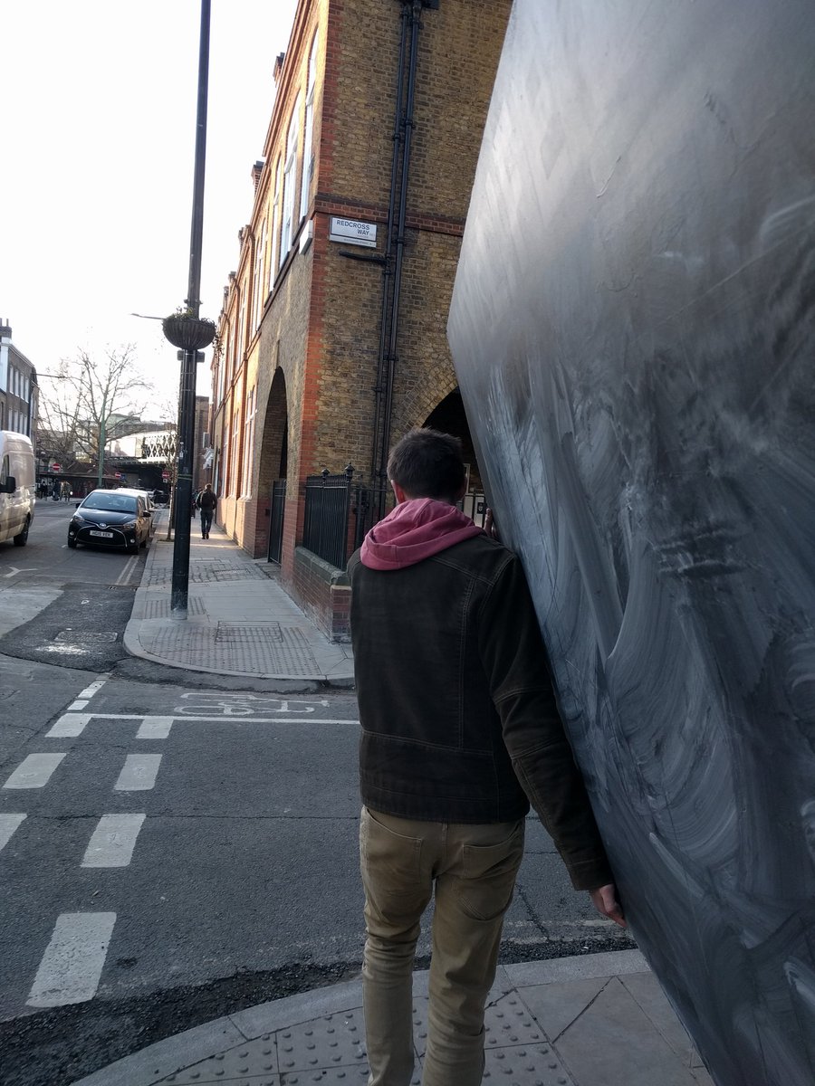 theglobechurch's tweet image. Getting ready for Wonder by the River. Thanks to @GuysCU for letting us borrow their GIANT blackboard. Please be praying for the people we meet each Tuesday and Thursday morning this month on Bankside