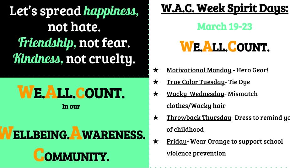 W.A.C Week SPIRIT DAYS!