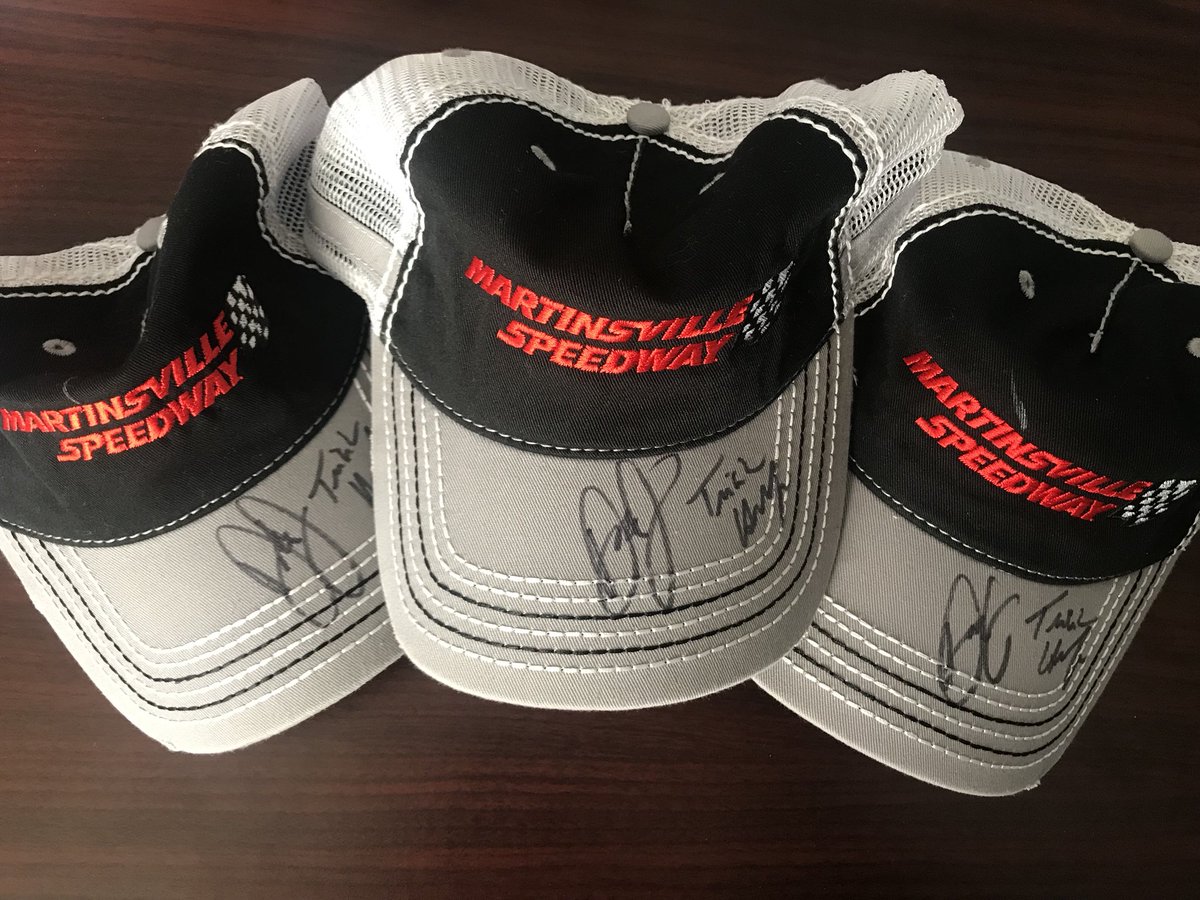 MartinsvilleSwy's tweet photo. GIVEAWAY: Battlestar Galactica/NASCAR fans, get ready for round 2 of the @trutriciahelfer giveaways. Today’s batch of hats were signed by Tricia and a TV analyst named @DaleJr so follow us and retweet to enter! We’ll wait until Friday March 9, 2018 and announce 3 winners then! https://t.co/Mf3ZpOq0Xc