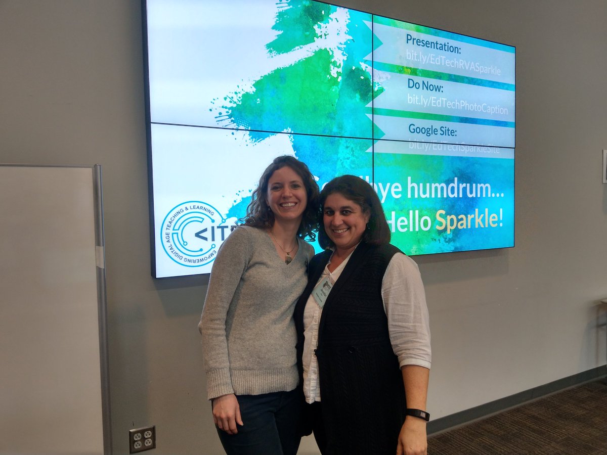 Mamatech785's tweet photo. HCPS ITRT'S googling our drawing! Great job ladies! #EdTechRVA2018 https://t.co/AH8htsiPfu