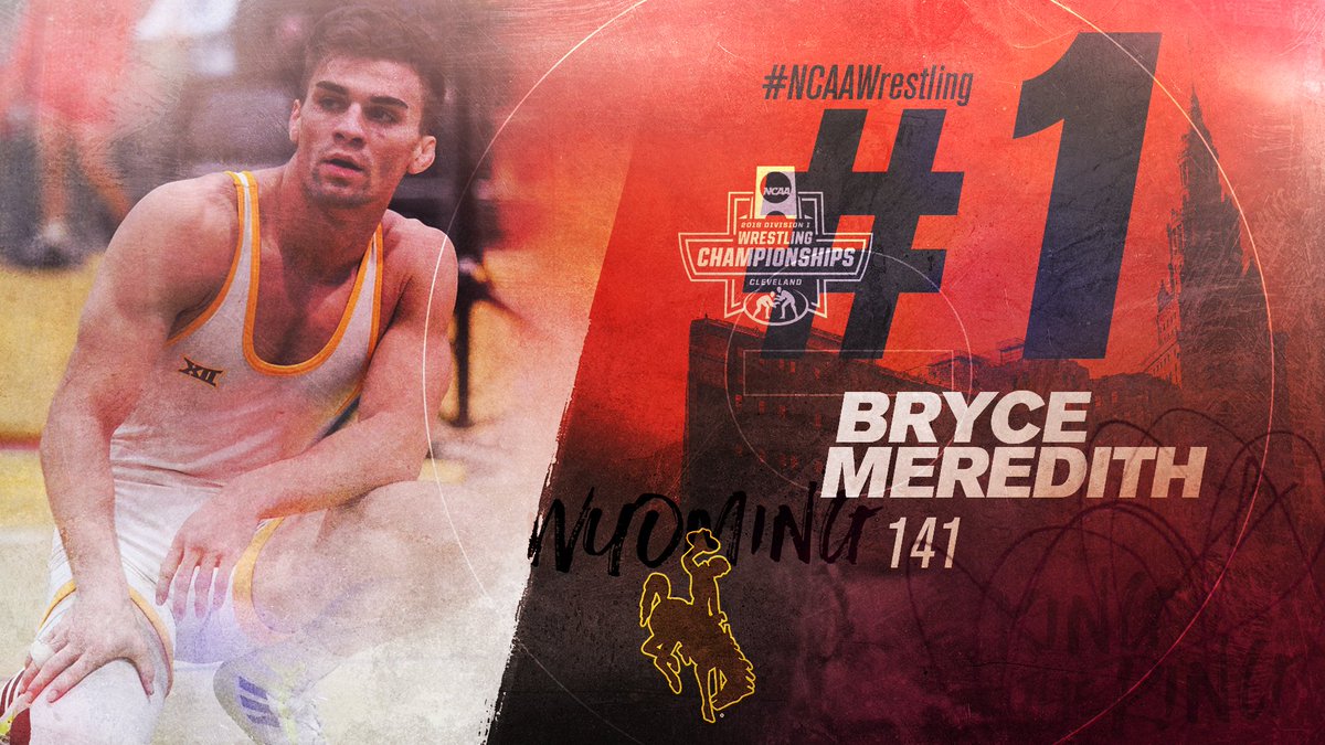 NCAAWrestling's tweet photo. Wyoming 141-pounder Bryce Meredith is a top seed! https://t.co/I2yW9gM1QO